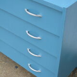 Blue vintage chest of drawers