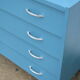 Blue vintage chest of drawers