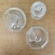 Set of 3 vintage glass candy jars