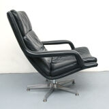 1970s leather swivel chair from geoffrey hartcourt for artifort