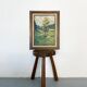 Painting "The Tree in the Valley", oil on panel, signed, 1936