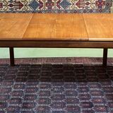 70s English teak table with a butterfly extension