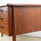 Scandinavian "boomerang" free-form desk in teak - 1960s