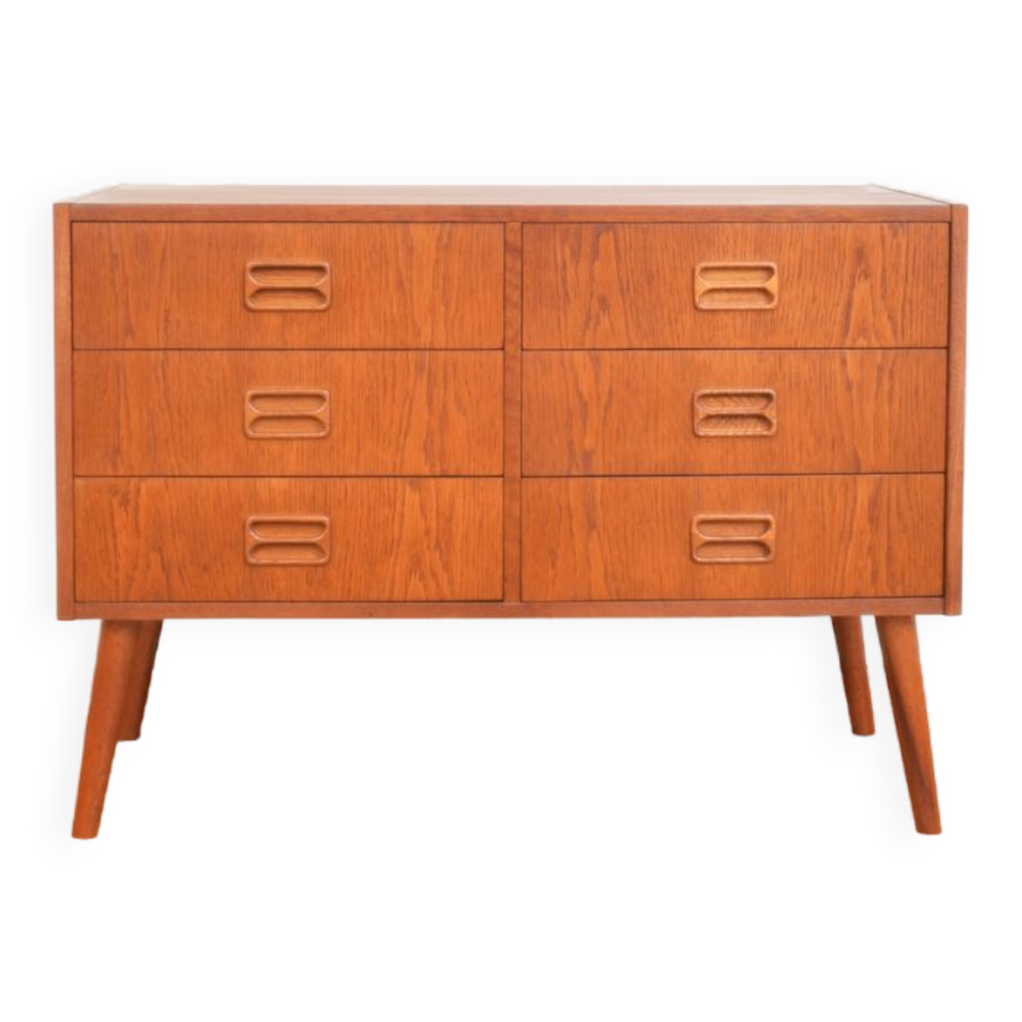 Mid-Century Danish Oak Chest of Drawers, 1960s.