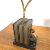 Lampe de bureau en bronze, lampe de banquier