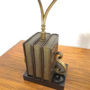 Lampe de bureau en bronze, lampe de banquier