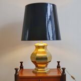 Vintage 1970 lamp in gold metal