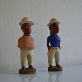 Couple of settlers African statuettes
