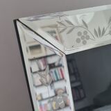 Beveled mirror photo frame