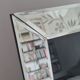 Beveled mirror photo frame