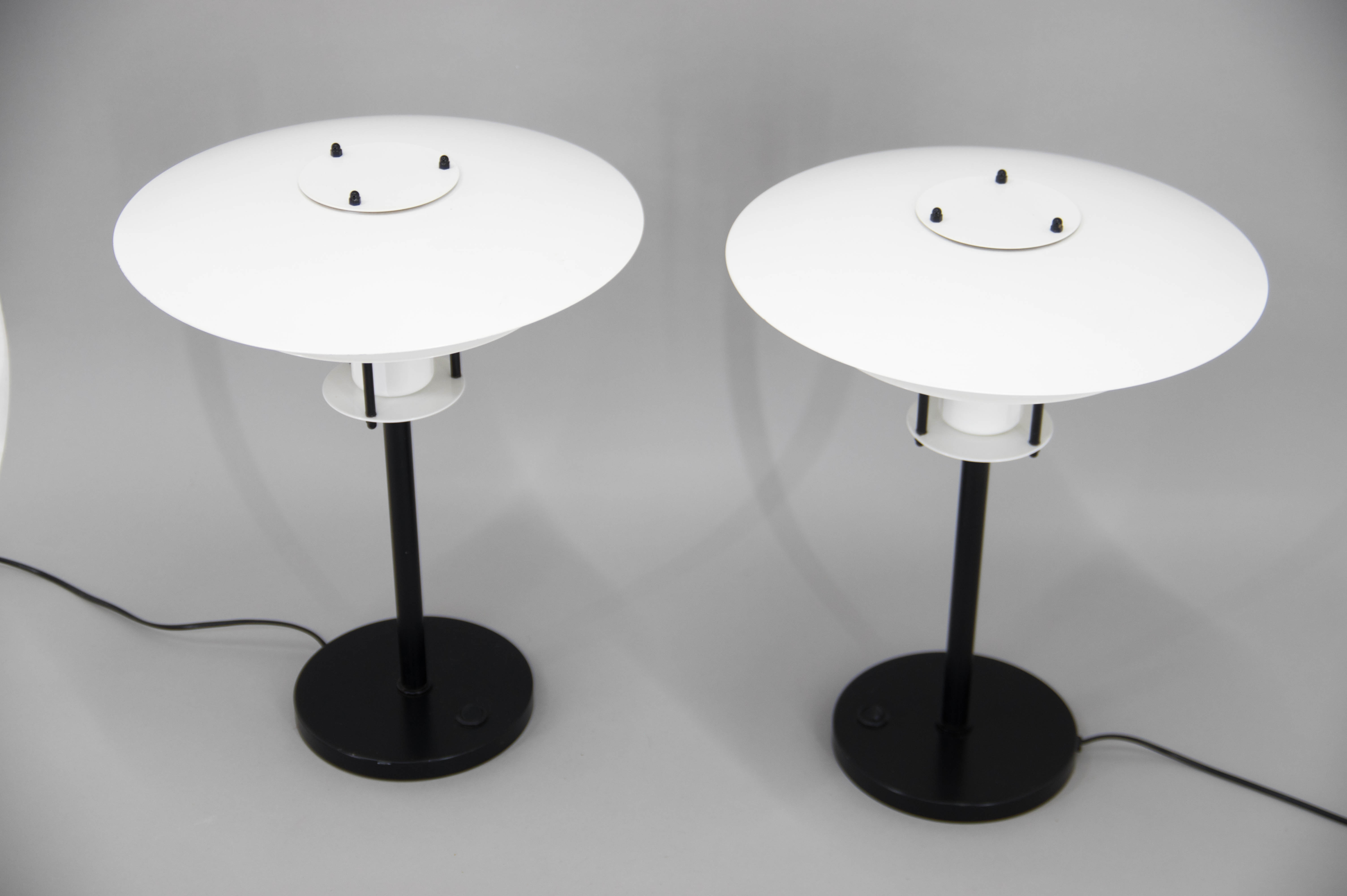 Set of two table lamps by Jorgen Buchwald for Laterna Danica, 1970s