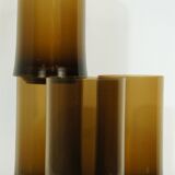 Set of 4 Guzzini glasses in smoked plexiglass 1970