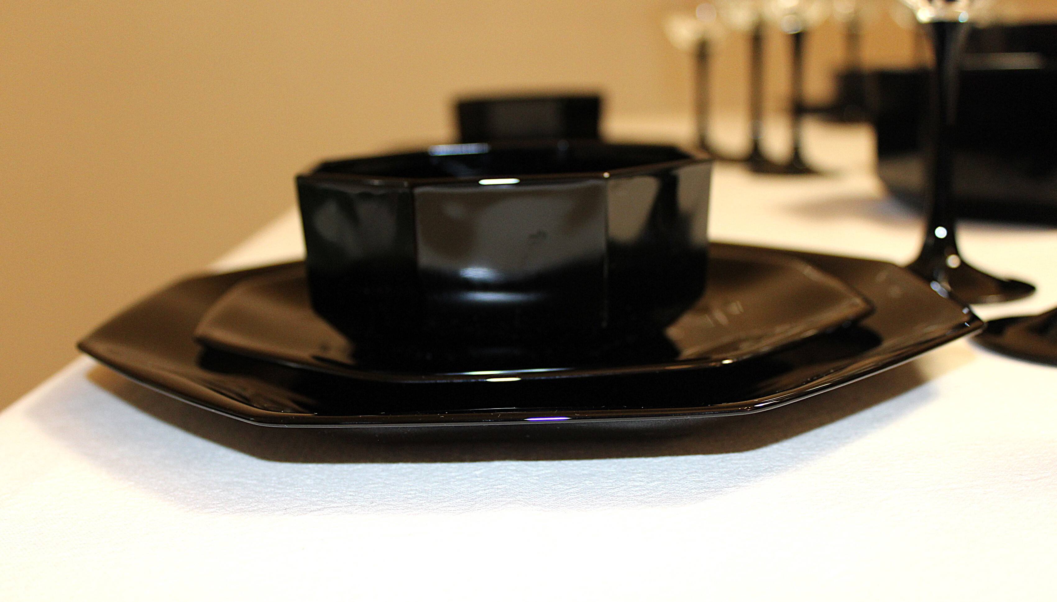6 verres à eau « Octime » Luminarc noir