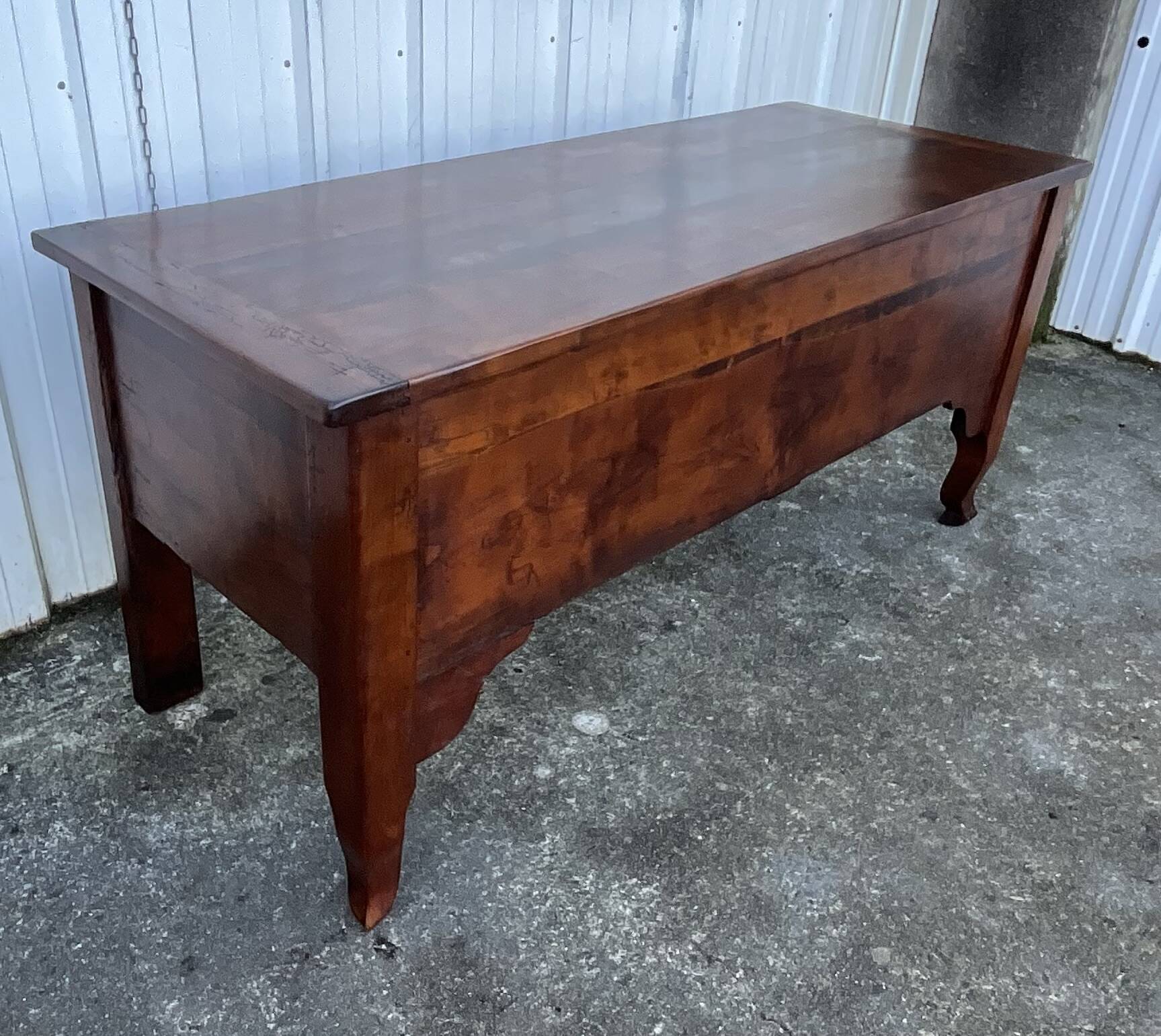 Solid cherry wood chest – late 19th century