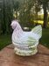 Superbe terrine en barbotine zoomorphe poule Caugant