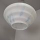 Napako Midcentury Modern Pendant Lamp in Opaline Glass and Brass, Czechoslovakia