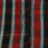 7x10 Kilim Red & Green Striped  Kilim Rug, 202x312Cm