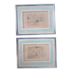 Lot de 2 tableaux encadrant des lithographies de Marie Laurencin
