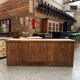 Art Deco counter in solid oak