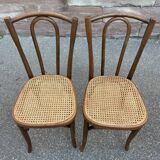 Paire de chaises viennoise bistrot café