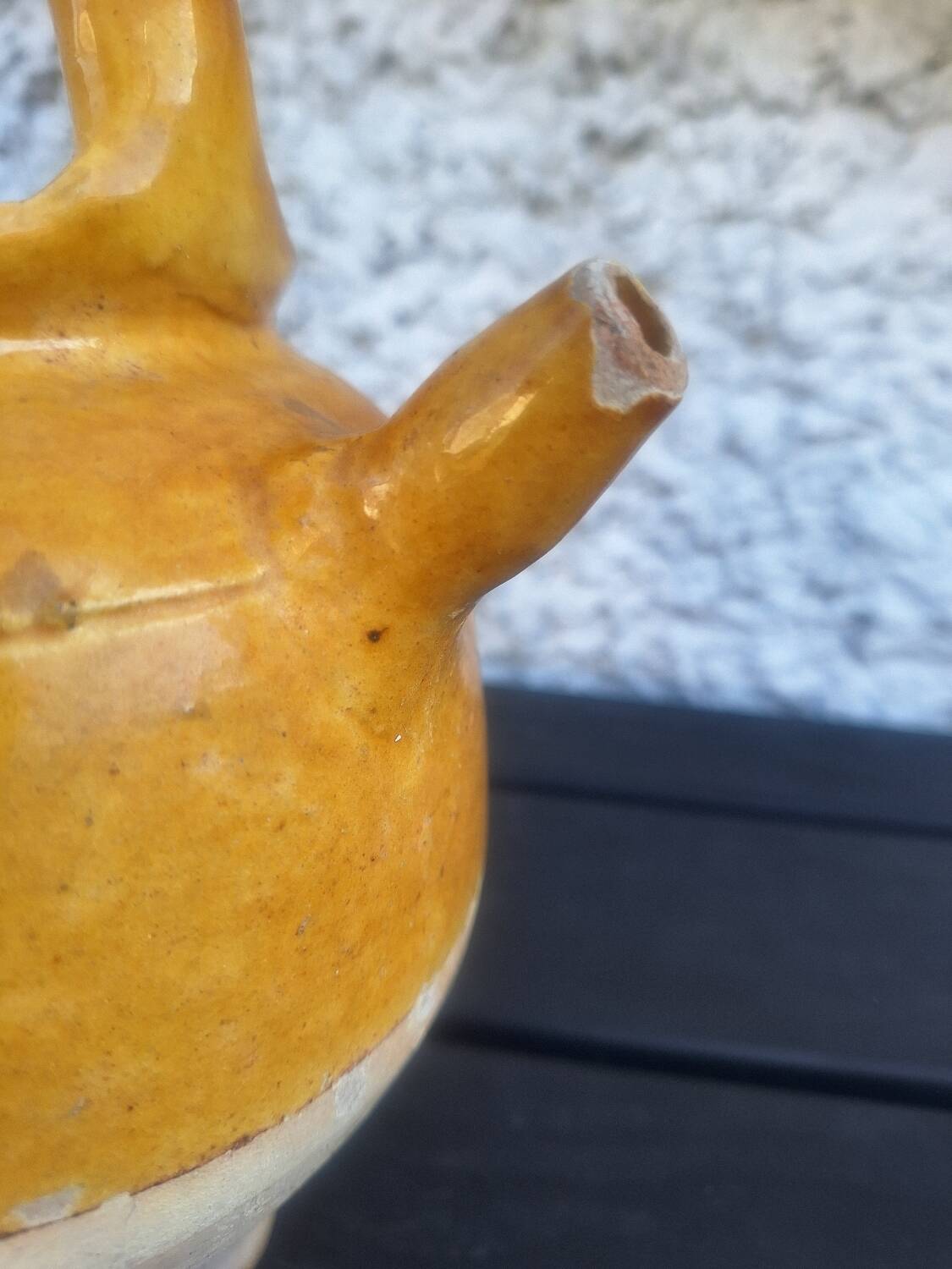 Antique Glazed Terracotta Goat