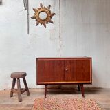 Vintage Scandinavian style sideboard with compass legs