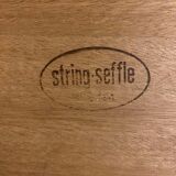Square wooden coffee table - String Seffle