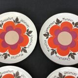 8 Gien cheese plates