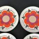 8 assiettes à fromage Gien