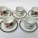 6 Art Deco coffee cups Salins