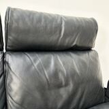 ‘70s/‘80s Vintage 620 Leather 2-Seater Sofa by Dieter Rams for Vitsoe