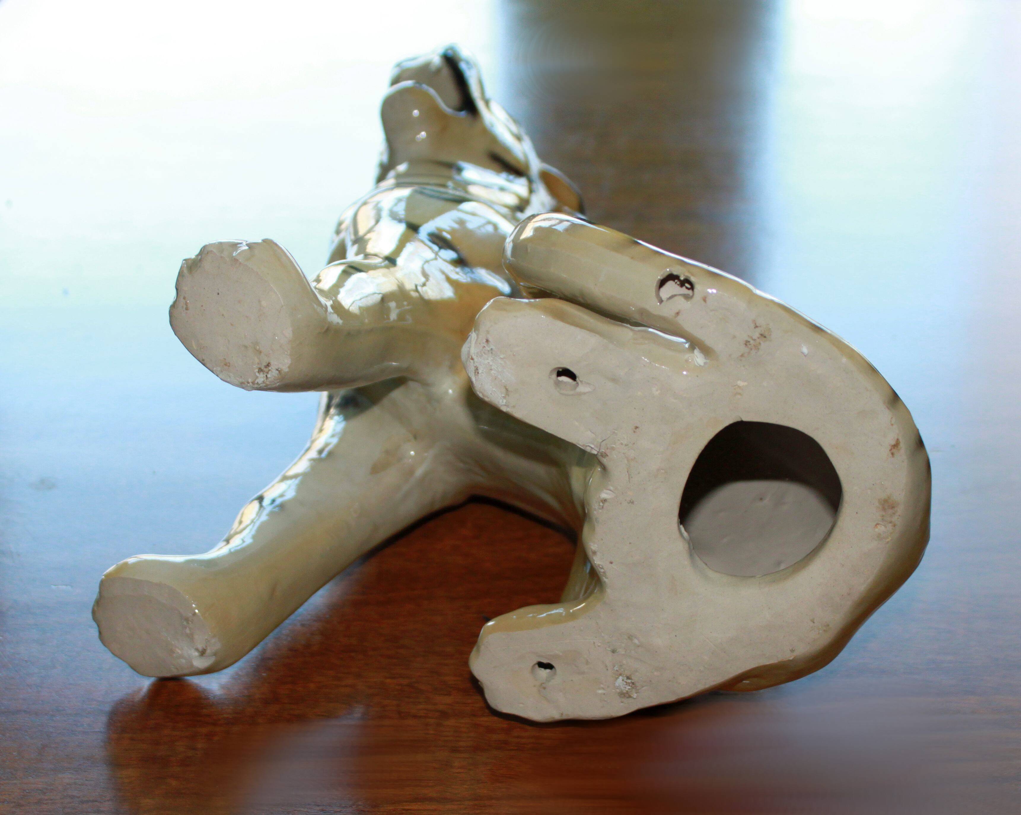 Ceramic tiger, 1970.