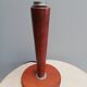 Art deco-style wooden foot lamp