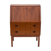 Danish teak secretary - desk by Tibergaard