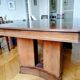 Table à manger Art Déco en palissandre massif Paul Beucher, 1940