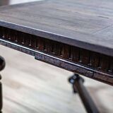 Antique Rectangular Oak Dining Table, 1890s