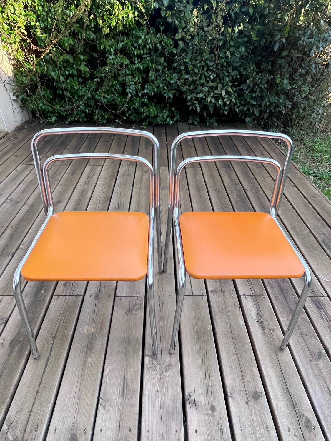 Paire de chaises vintage design Bauhaus - style Oryx