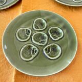 Set of 4 snail plates