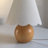 Wooden ball lamp