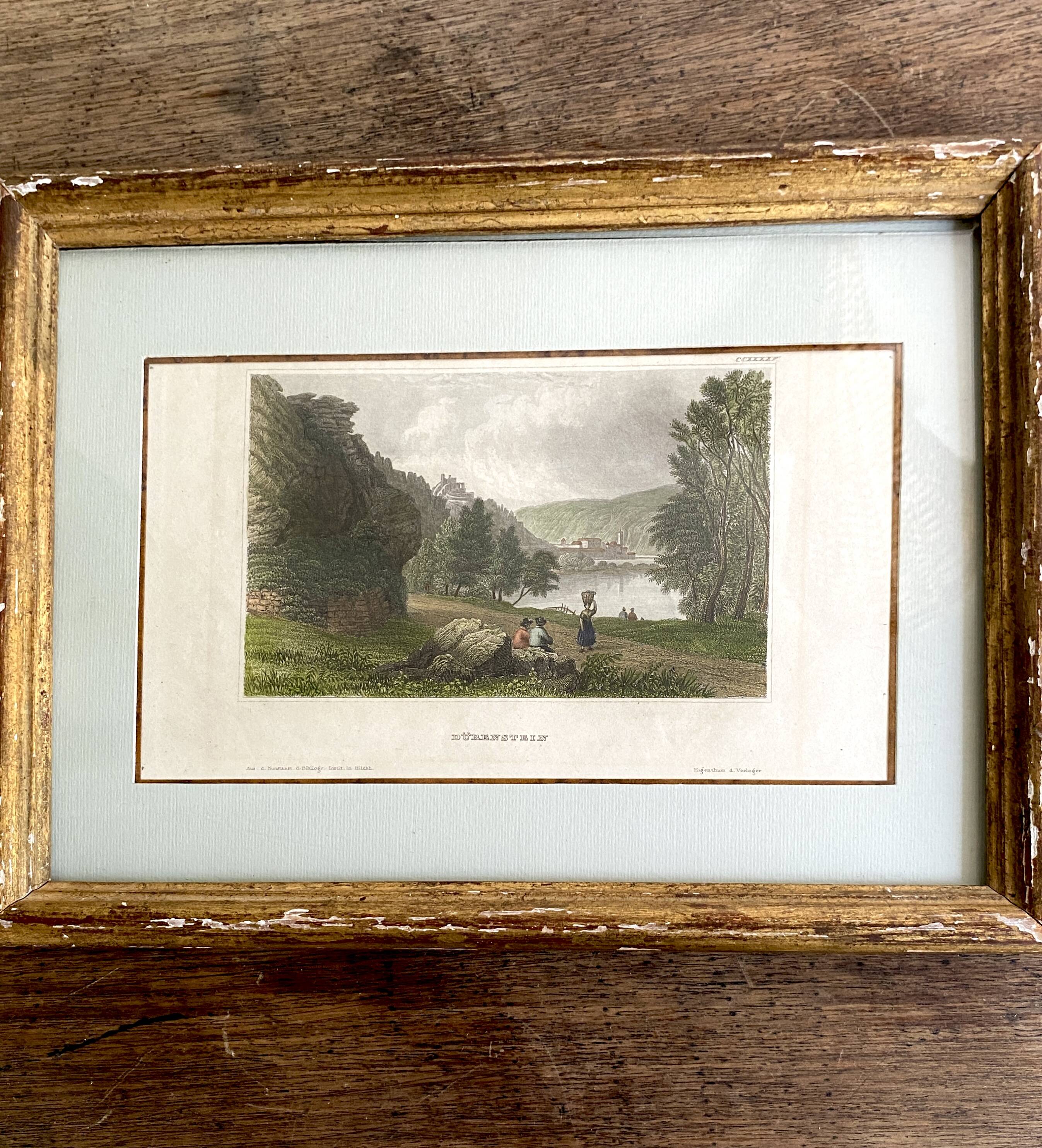 Gravure d’Eigenthum d. Verleger, XIXe siècle, cadre bois vitré