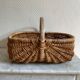 Panier osier et bois