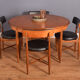Restored Teak 1960s Retro G Plan Fresco Round Table & 4 Chairs Victor Wilkins