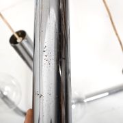 Danish 15 Chromed Spots Chandelier 1960s