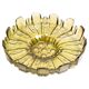 Decorative green glass flower-shaped plate, Italy, 1960s.
