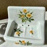 Soap holder and porcelain hook of Limoges Champs-Elysées vintage 60