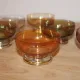 Set of 6 vintage multicoloured glass dessert bowls – 1970s