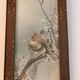 Japanese Sumi-e Painting Eagle Plum Blossom Japan Kakemono Kacho-ga