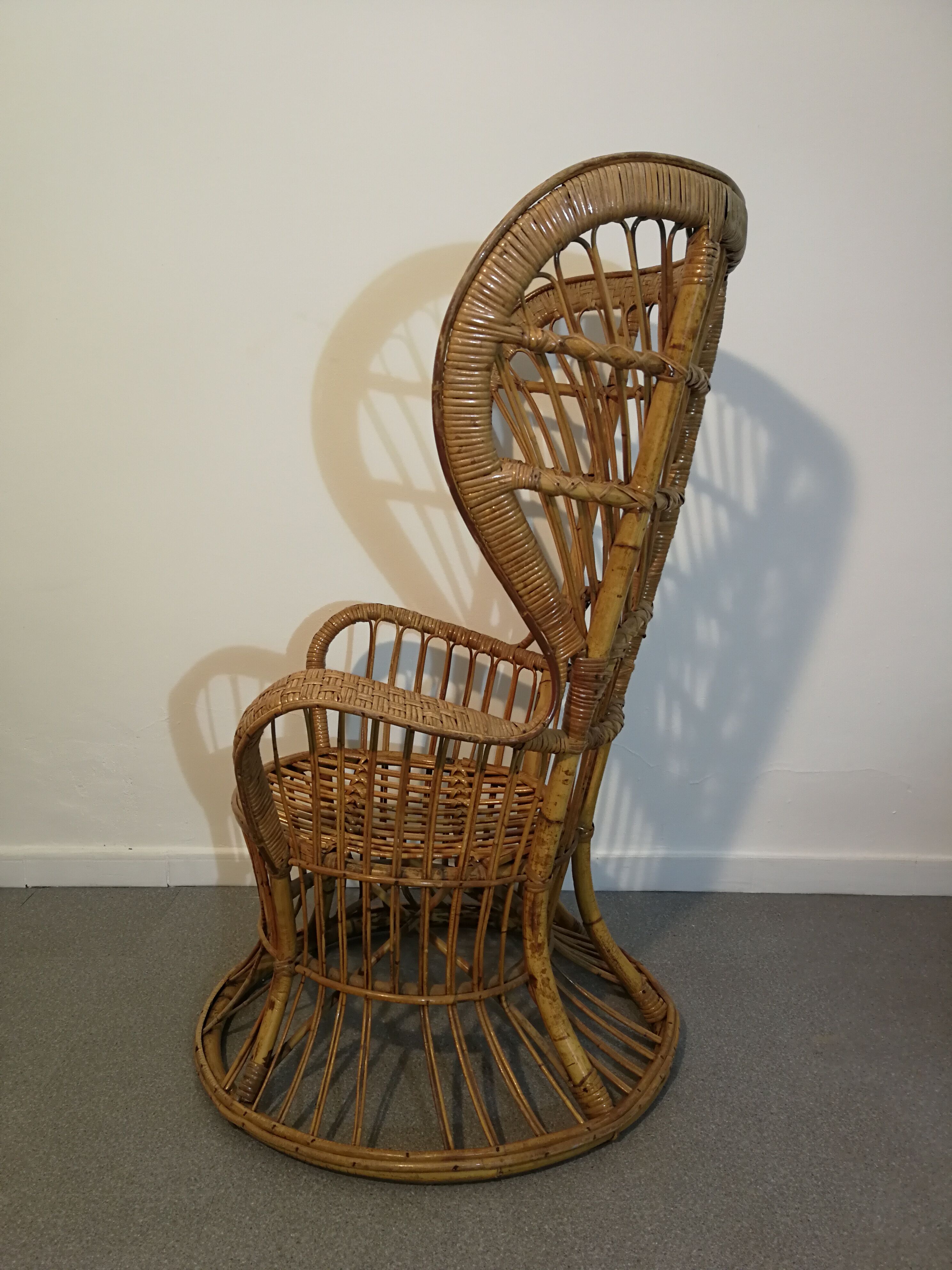 Gio Ponti rattan armchair