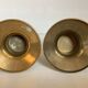 Pair of rat cave candlesticks with tulip base in bronze.