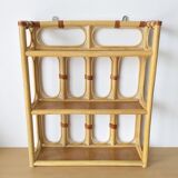 Vintage rattan shelf